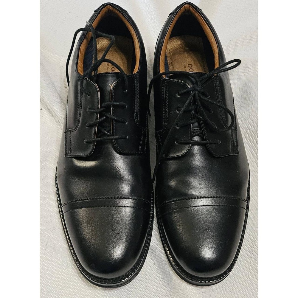 Dockers Oxford‎ Classic Style Shoes 90-36454 Black Cap Toe Leather Mens 11M